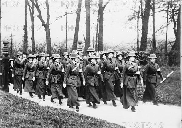 British women in Army Camp, between c1910 and c1915. Creator: Bain News Service.