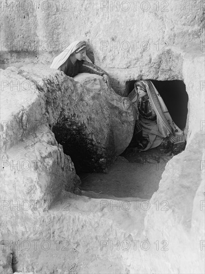 Rolling Stone, Tomb of Kings, Jerusalem, between c1915 and c1920. Creator: Bain News Service.