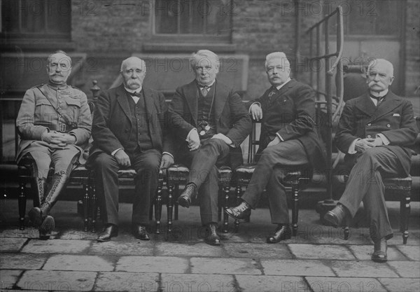 Foch, Clemenceau, Lloyd George, Orlando, Sonnino, between c1915 and c1920. Creator: Bain News Service.