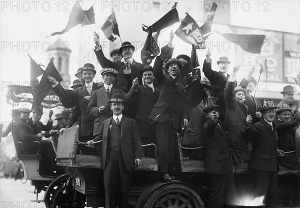 Red Sox rooters, 1915. Creator: Bain News Service.