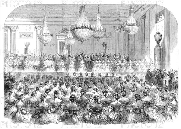Visit of the Prince and Princess of Wales to Denmark: concert at Christiansborg Palace..., 1864. Creator: Unknown.