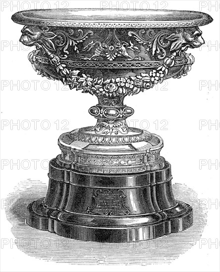 Vase presented to Lieutenant-Colonel Hamilton, of the 7th Lancashire Artillery Volunteers, 1864. Creator: Unknown.
