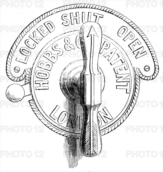 The International Exhibition: Messrs. Hobbs and Co.'s lock-indicator, 1862. Creator: Unknown.