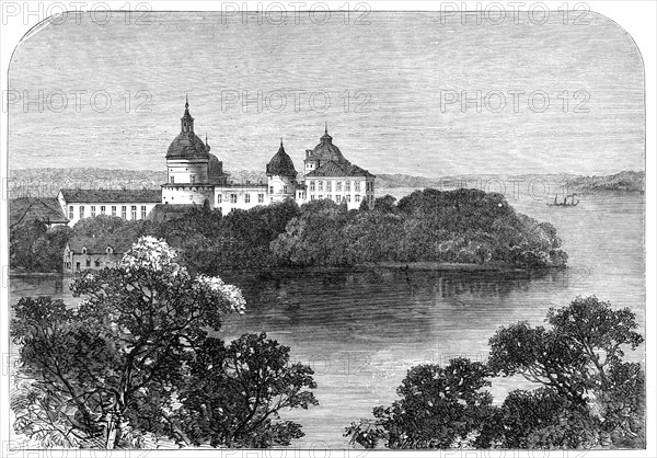 Visit of the Prince and Princess of Wales to Sweden: the Royal Palace of Gripsholm…, 1864. Creator: Unknown.
