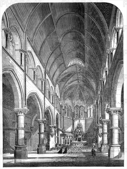 The new Roman Catholic cathedral at York, 1864. Creator: Unknown.