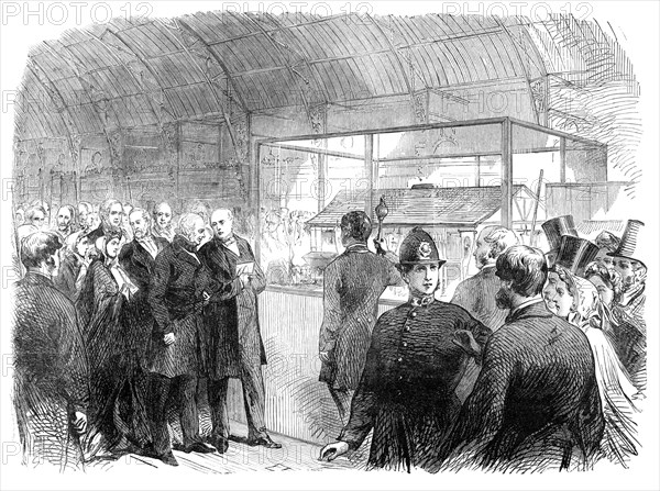 Earl Russell at the opening of the North London Working-men's Exhibition, 1864. Creator: Unknown.