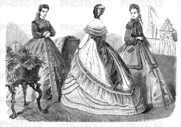 Paris fashions for November, 1864. Creator: Unknown.