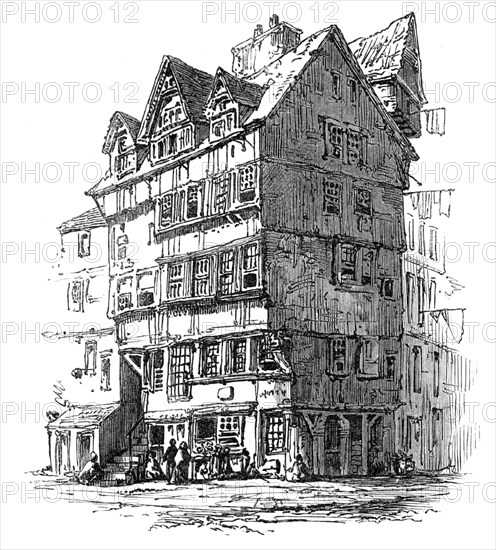 Edinburgh: old houses in High-street, 1864. Creator: Unknown.