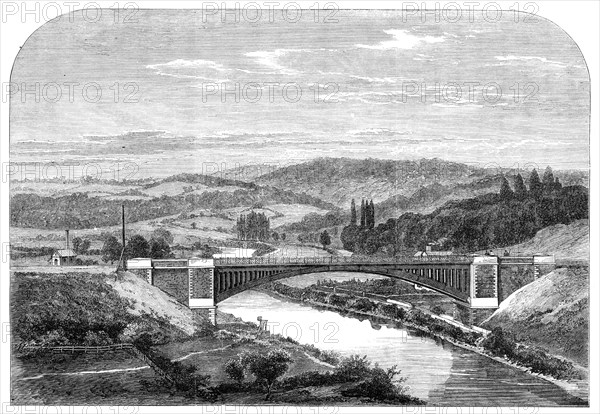 The Albert Edward Bridge of the Coalbrookdale Railway over the Severn, 1864. Creator: Unknown.