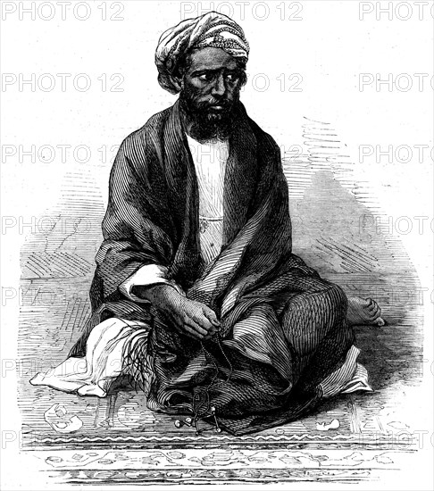 Indian rebel, Zahoor-ool-Hoosein, recently captured, 1862. Creator: Unknown.