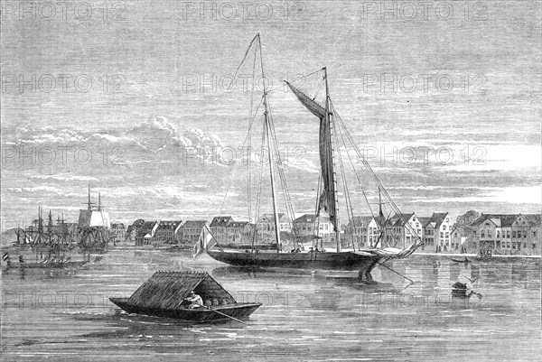 Views in Dutch Guiana: the city of Paramaribo, Surinam, 1864. Creator: Unknown.