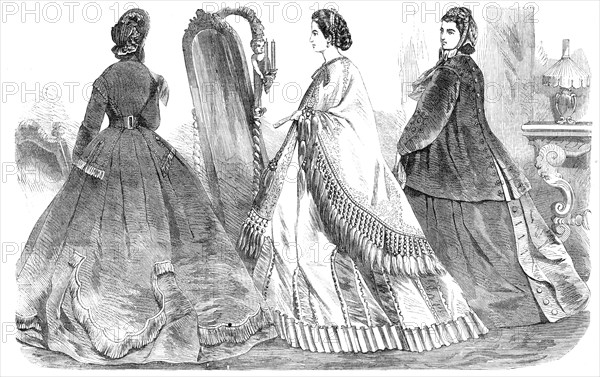 Paris fashions for December, 1864. Creator: Unknown.