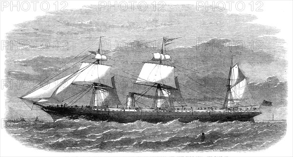 The new screw steam-ship Cuba, of the Cunard Liverpool and New York Line, 1864. Creator: Unknown.