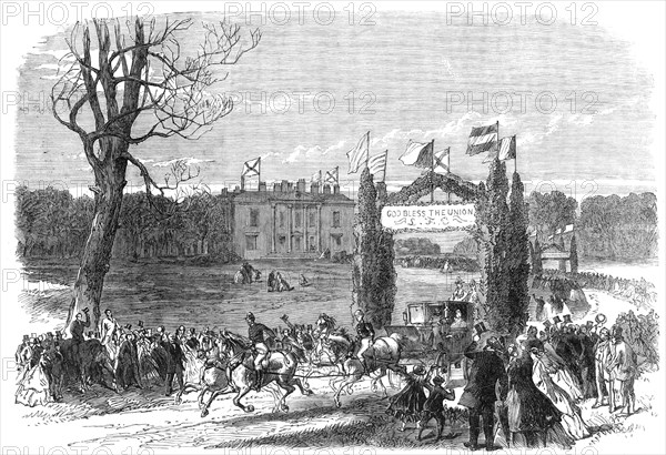 Marriage festivities at Quiddenham Park, Norfolk, the seat of the Earl of Albemarle, 1864. Creator: Unknown.