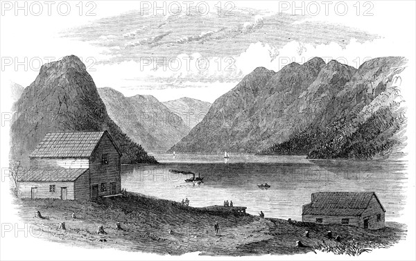 Sketches from British Columbia: Port Anderson, Anderson Lake, 1864. Creator: Unknown.