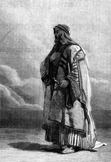 Miguel el Musrab, Sheikh of the Anazeh Tribe, by Carl Haag…, Water-colour Society, 1862. Creator: Unknown.