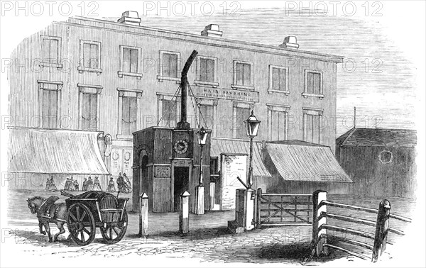 Turnpike-gates in and near London just demolished: City-road Gate, 1864. Creator: Unknown.