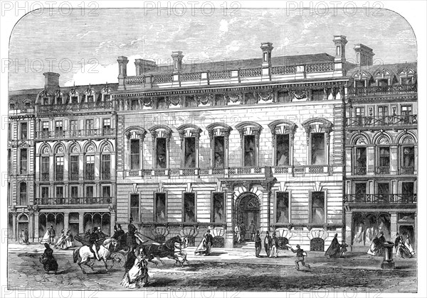 New building of the Garrick Club, King-Street, Covent-Garden, 1864. Creator: Unknown.