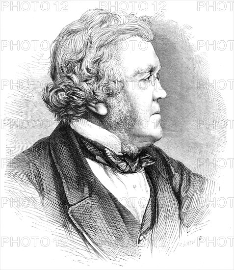 The late William Makepeace Thackeray, 1864. Creator: Mason Jackson.