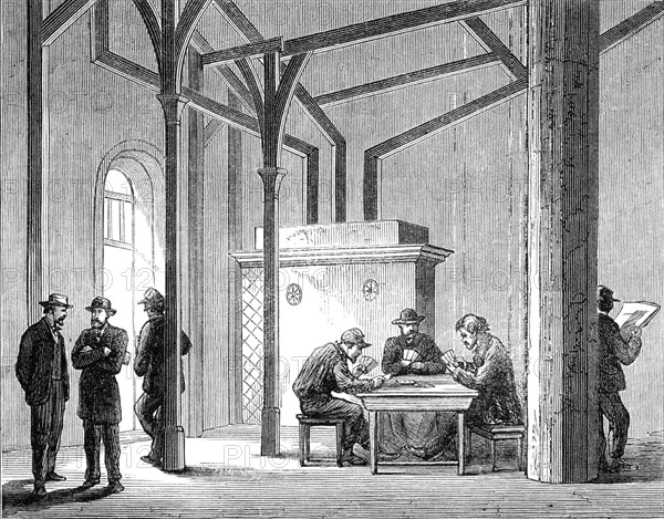 Paris Demolitions - heating-room, 1864. Creator: Unknown.