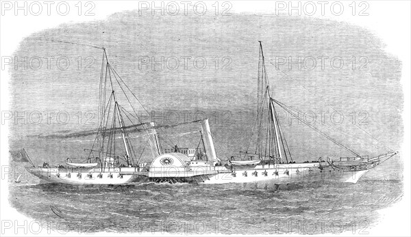 The new imperial steam-yacht, Taliah, built for the Sultan, 1864. Creator: Smyth.