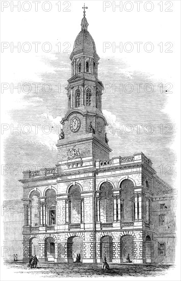 New townhall of Adelaide, South Australia, 1864. Creator: Unknown.