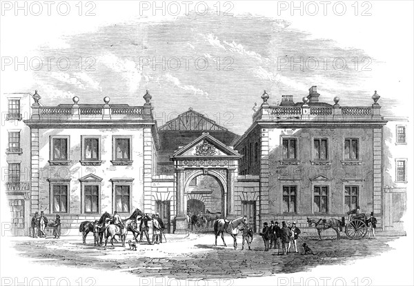 The new "Tattersall’s" at Knightsbridge-Green, 1864. Creator: Unknown.