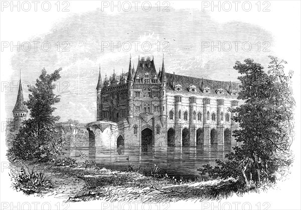 Chateau of Chenonceaux, Touraine, formerly inhabited by Catherine De Medicis and Mary Stuart, 1864. Creator: Unknown.
