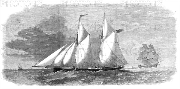 The West Hartley No. 1, a new flat-bottomed schooner for the coal trade of New South Wales, 1864. Creator: Unknown.
