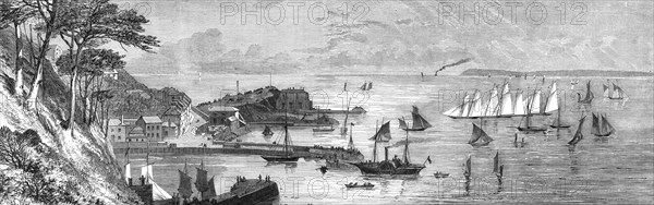 Torbay Regatta: the schooner-yachts starting from Torquay, 1864. Creator: Unknown.