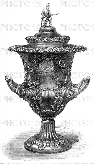 The St. Clement Danes Rifle Challenge Cup, won by Captain Scrivener, 1864. Creator: Unknown.