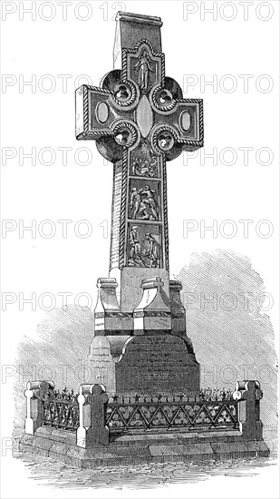 Memorial Cross of the 8th (King’s) Regiment, on the Grand Parade, Portsmouth, 1864. Creator: Unknown.