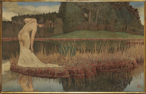 Bathing woman, c. 1906.