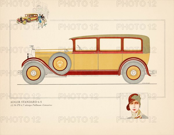 Adler Standard 6S Limousine, ca 1928-1930. Creator: Anonymous.