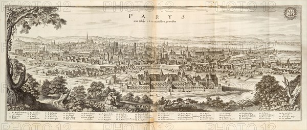 Paris. From Topographia Galliae , 1655-1660. Creator: Merian, Caspar (1627-1686).