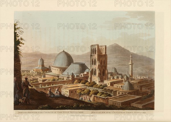 Jerusalem with the Church of the Holy Sepulchre, 1803. Creator: Mayer, Luigi (1755-1803).