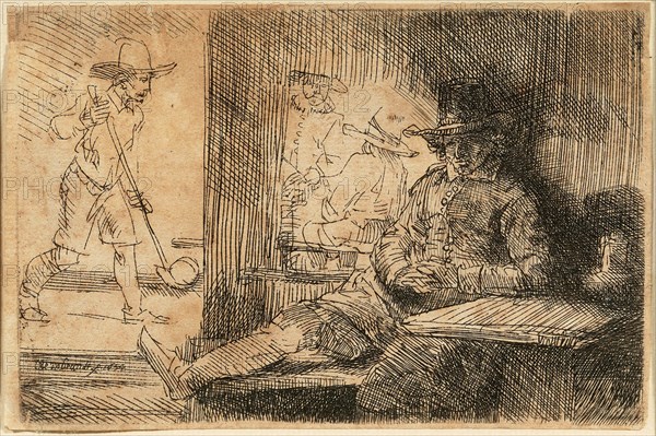 The Golfer, 1654. Creator: Rembrandt van Rhijn (1606-1669).