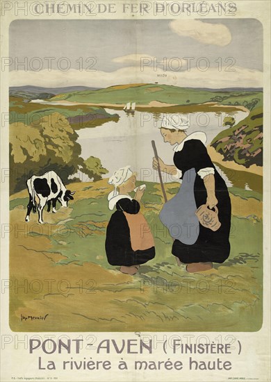 Chemin de fer d'Orléans. Pont-Aven (Finistère) , 1914. Creator: Meunier, Henri Georges (1873-1922).