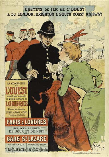 Chemins de fer de l'Ouest et du London, 1899. Creator: Grün, Jules-Alexandre (1868-1938).