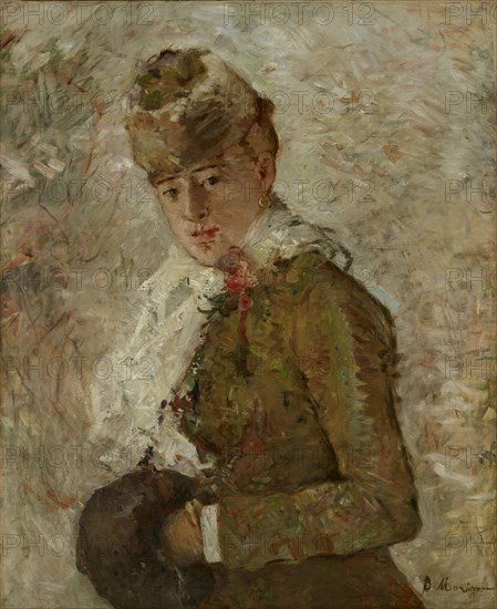 Dame au manchon ou Hiver, 1880. Creator: Morisot, Berthe (1841-1895).