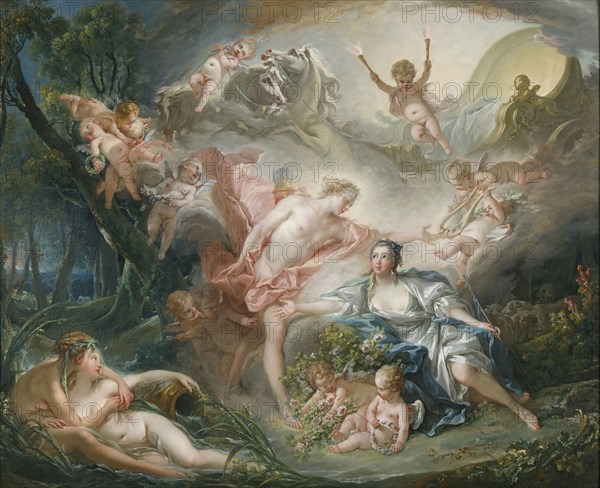 Apollo Revealing his Divinity before the Shepherdess Isse, 1750. Creator: Boucher, François (1703-1770).