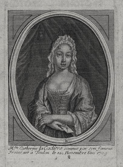 Portrait of Marie Catherine Cadière (1709-1731). Creator: Anonymous.