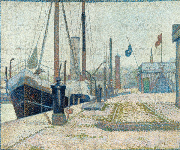 The "Maria" at Honfleur , 1886. Creator: Seurat, Georges Pierre (1859-1891).