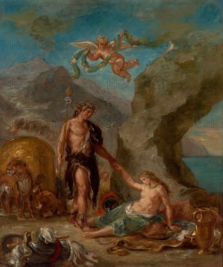 Four Seasons, Autumn: Bacchus and Ariadne, 1856-1863. Creator: Delacroix, Eugène (1798-1863).