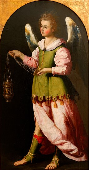 Angel with incense burner, 1637-1639. Creator: Zurbarán, Francisco, de (1598-1664).