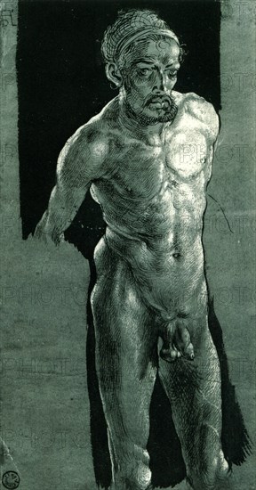 Self-portrait as a Nude , ca 1506. Creator: Dürer, Albrecht (1471-1528).