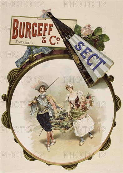 Burgeff & Co. Sparkling wine, Hochheim am Main, c. 1895. Creator: Anonymous.