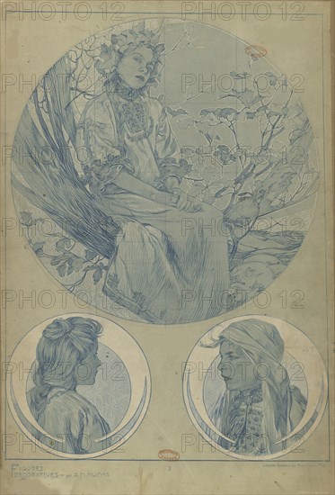 Figures décoratives, 1902. Creator: Mucha, Alfons Marie (1860-1939).