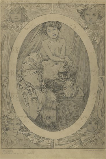 Figures décoratives, 1902. Creator: Mucha, Alfons Marie (1860-1939).