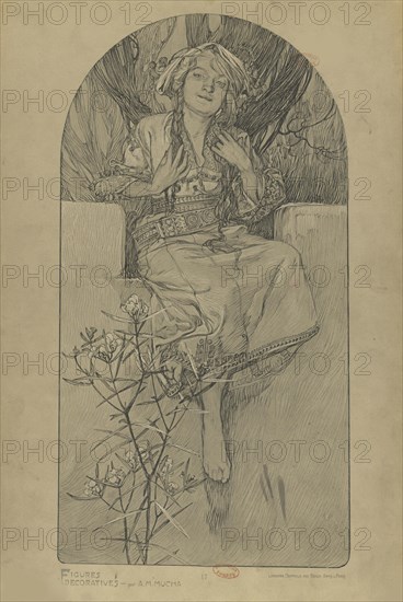 Figures décoratives, 1902. Creator: Mucha, Alfons Marie (1860-1939).